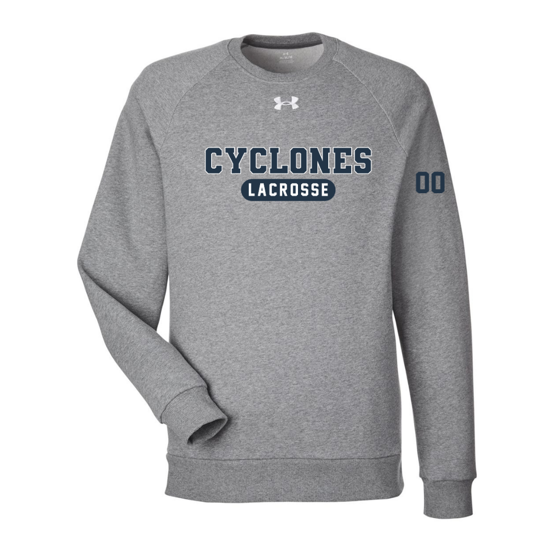 SS Girls Lax Under Armour Rival Fleece Crewneck Sweatshirt