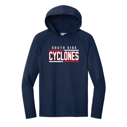 South Side Cyclones A4 Cooling Performance Long Sleeve Hooded Tee - A4N3409
