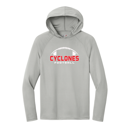 Cyclone Football A4 Cooling Performance Long Sleeve Hooded Tee