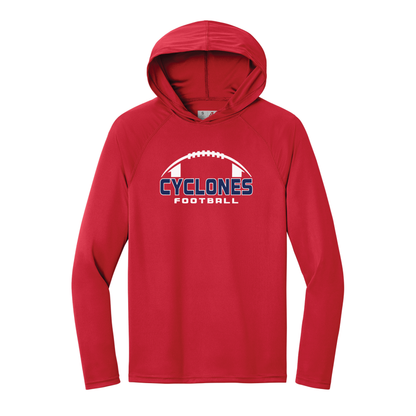 Cyclone Football A4 Cooling Performance Long Sleeve Hooded Tee