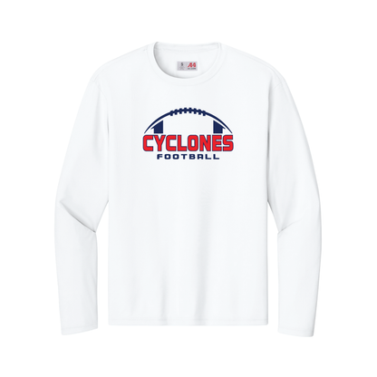 Cyclone Football A4 Cooling Performance Long Sleeve Tee