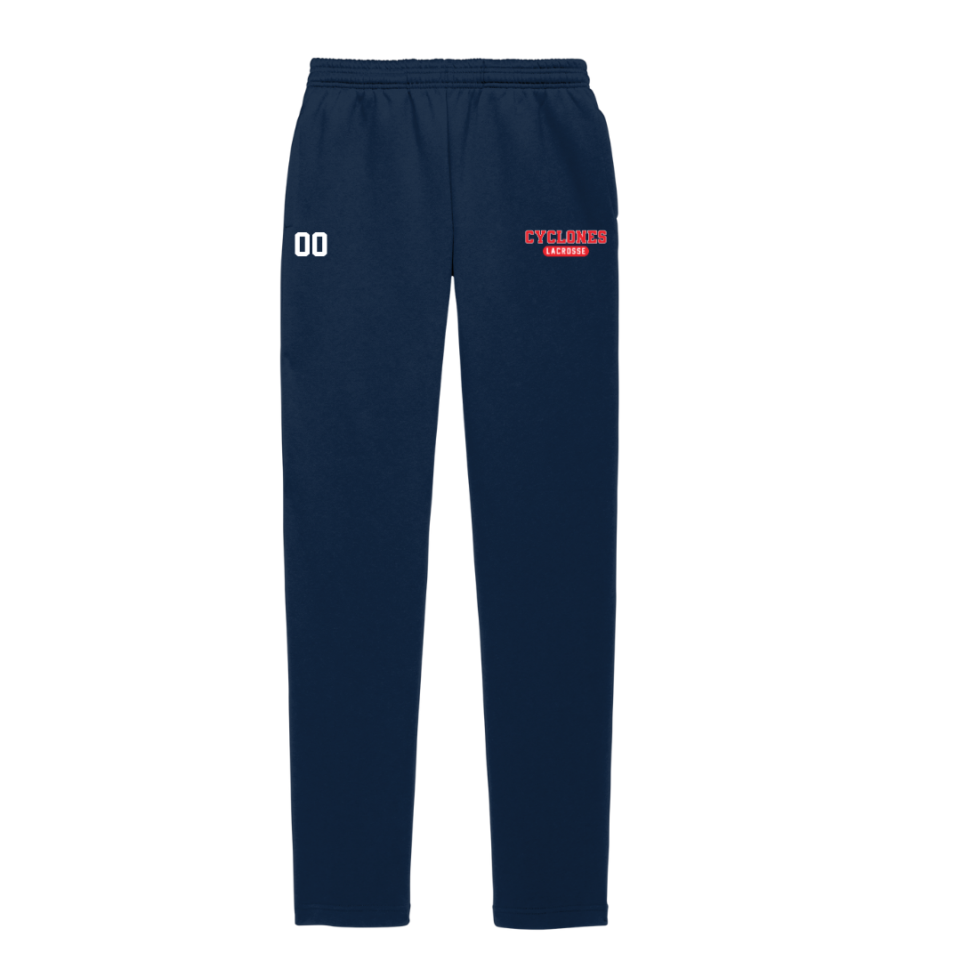 SS Girls Lax Embroidered Sport-Tek® Open Bottom Sweatpant - ST257